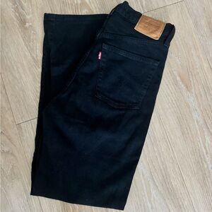 Levi's Ribcage Straight Black Jeans